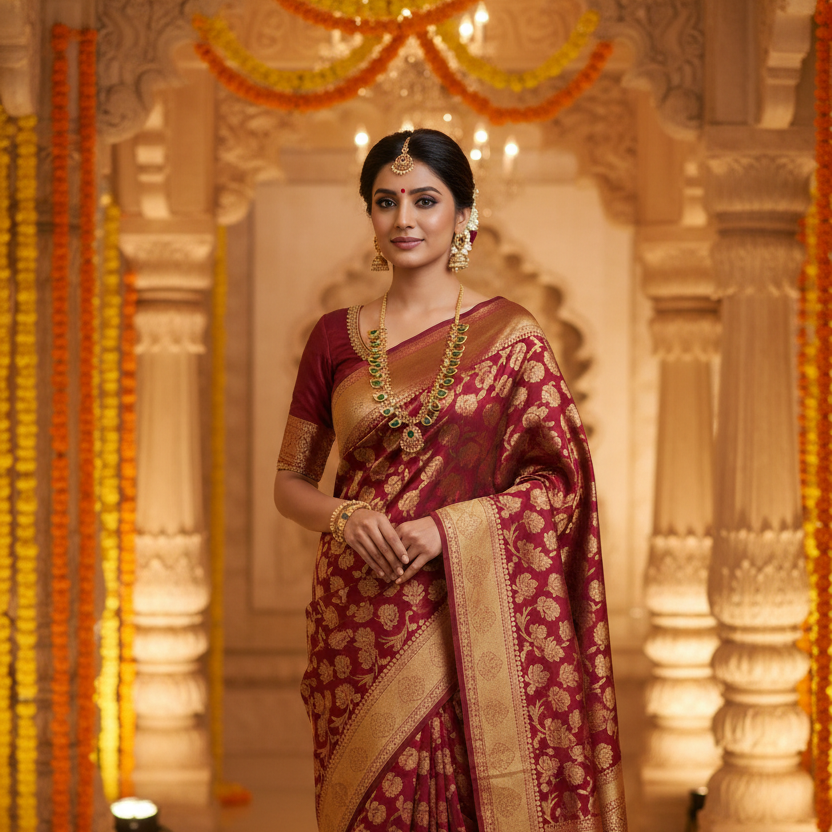 Emerald Palakka Necklace Set