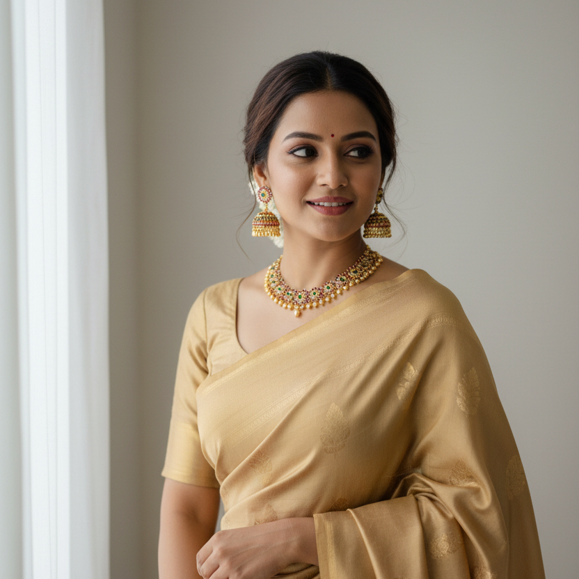 Traditional Multicolor Floral Jhumka Earrings