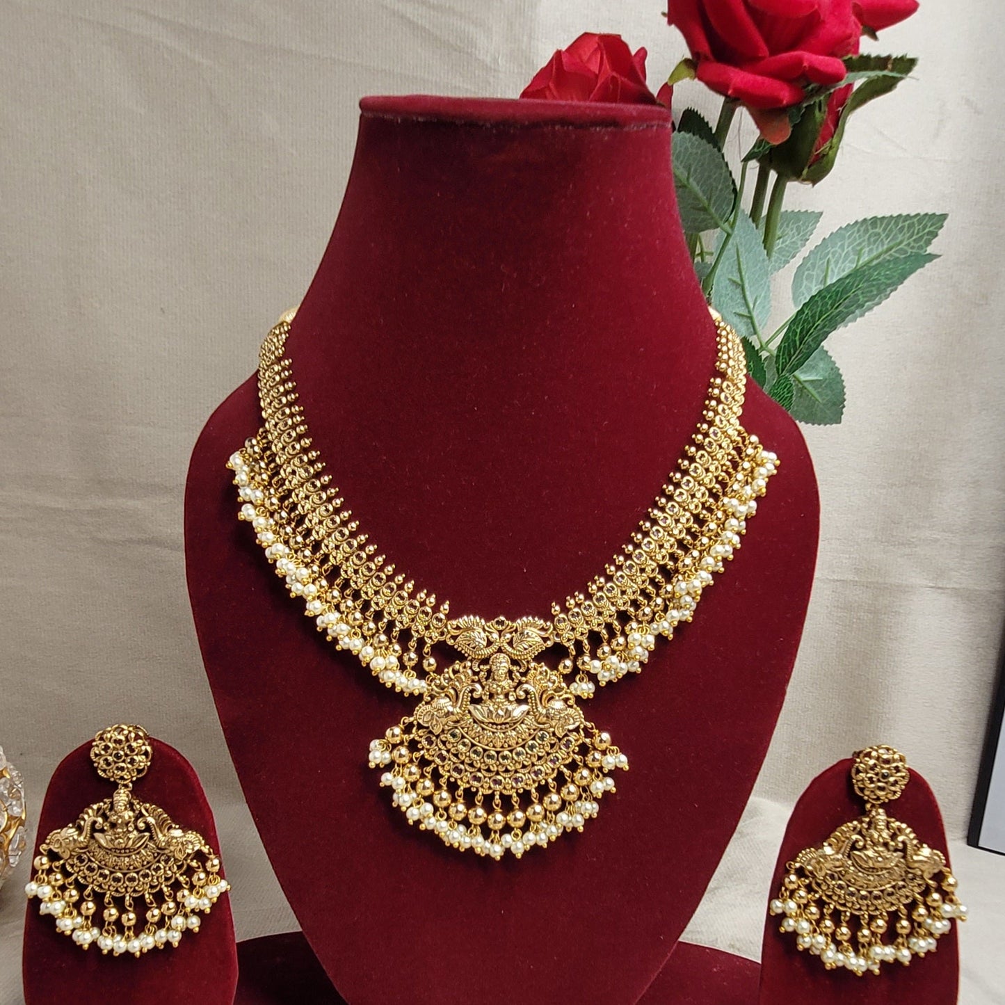 Antique Nakkasi Necklace Set - Premium Quality