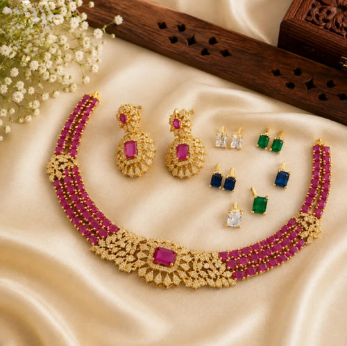 American Diamond Necklace Sets