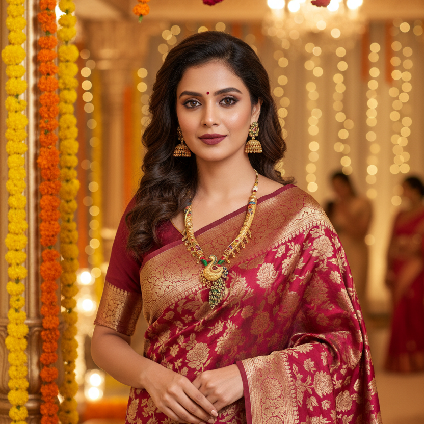 Royal Peacock Heritage Gold Jewelery Set