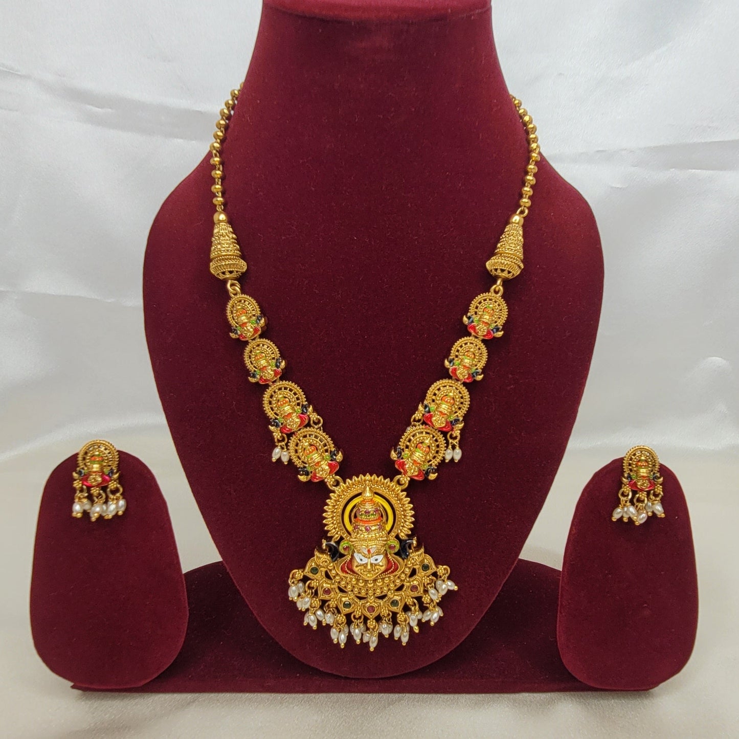 Royal Kathakali Heritage Temple Jewelery Set