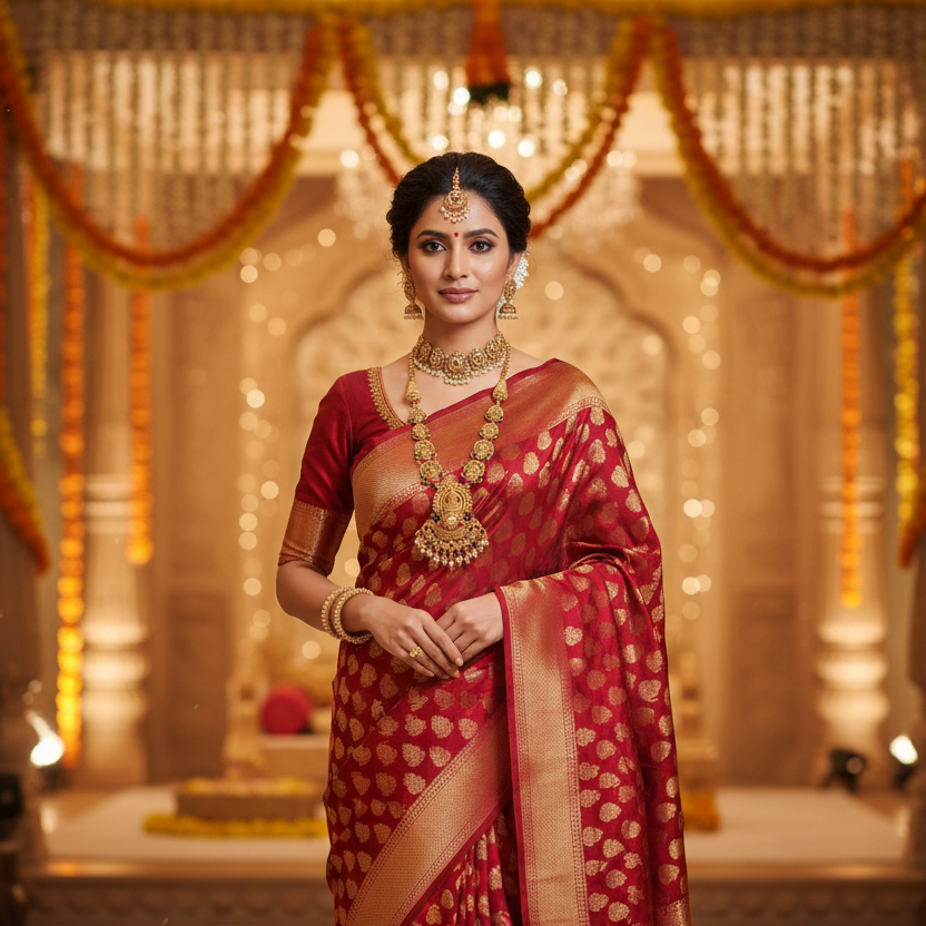 Royal Kathakali Heritage Temple Jewelery Set