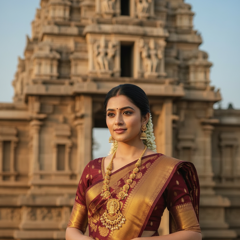 Royal Kathakali Heritage Temple Jewelery Set