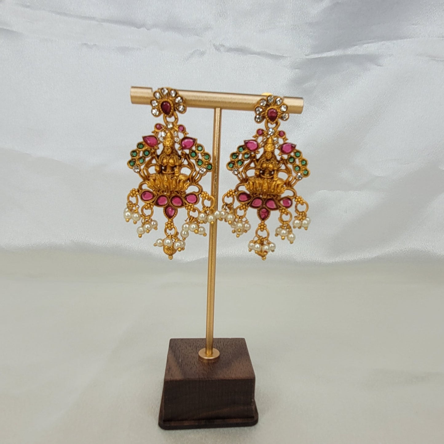 Royal Lakshmi Peacock Chandbali Earrings