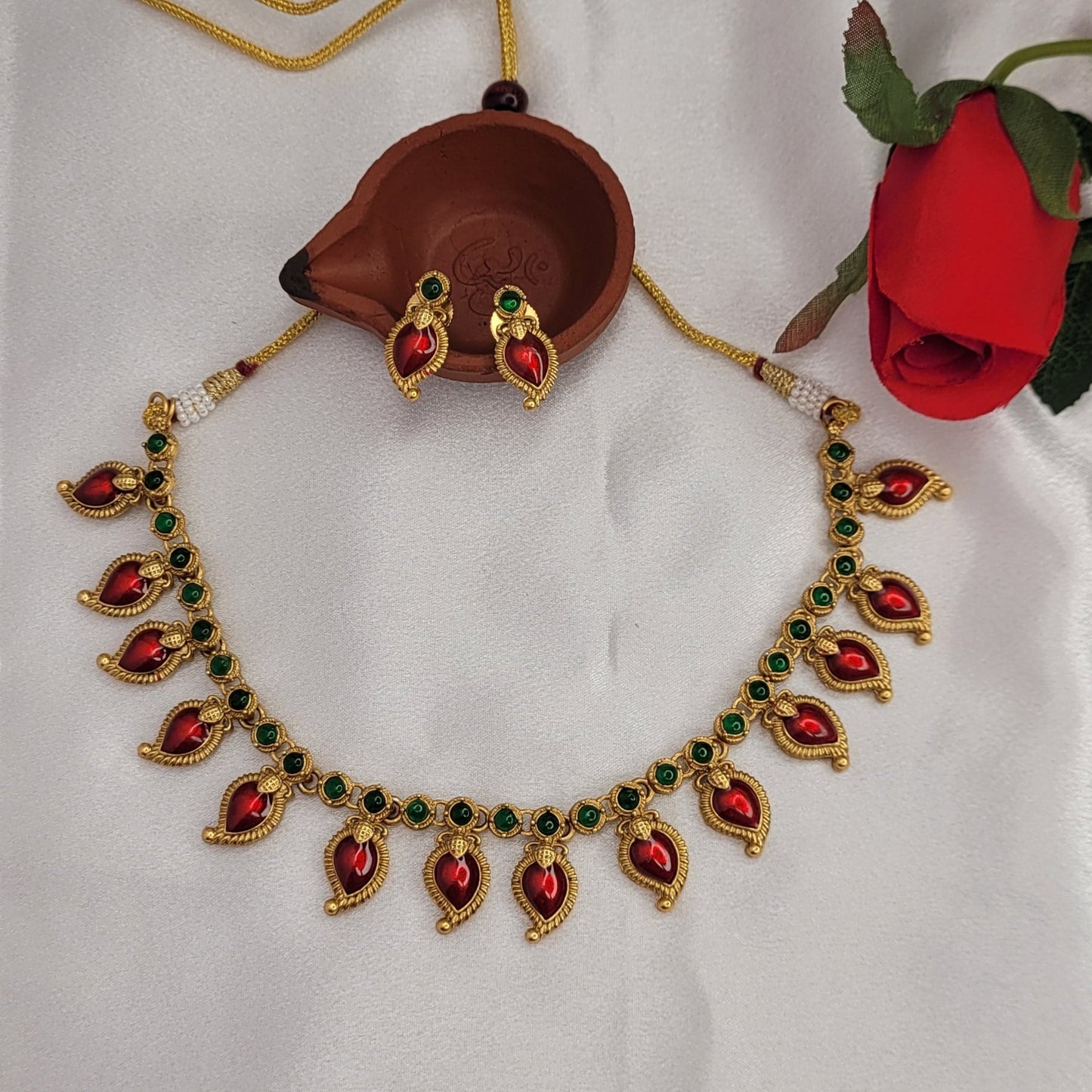 Royal Ruby Palakka Necklace