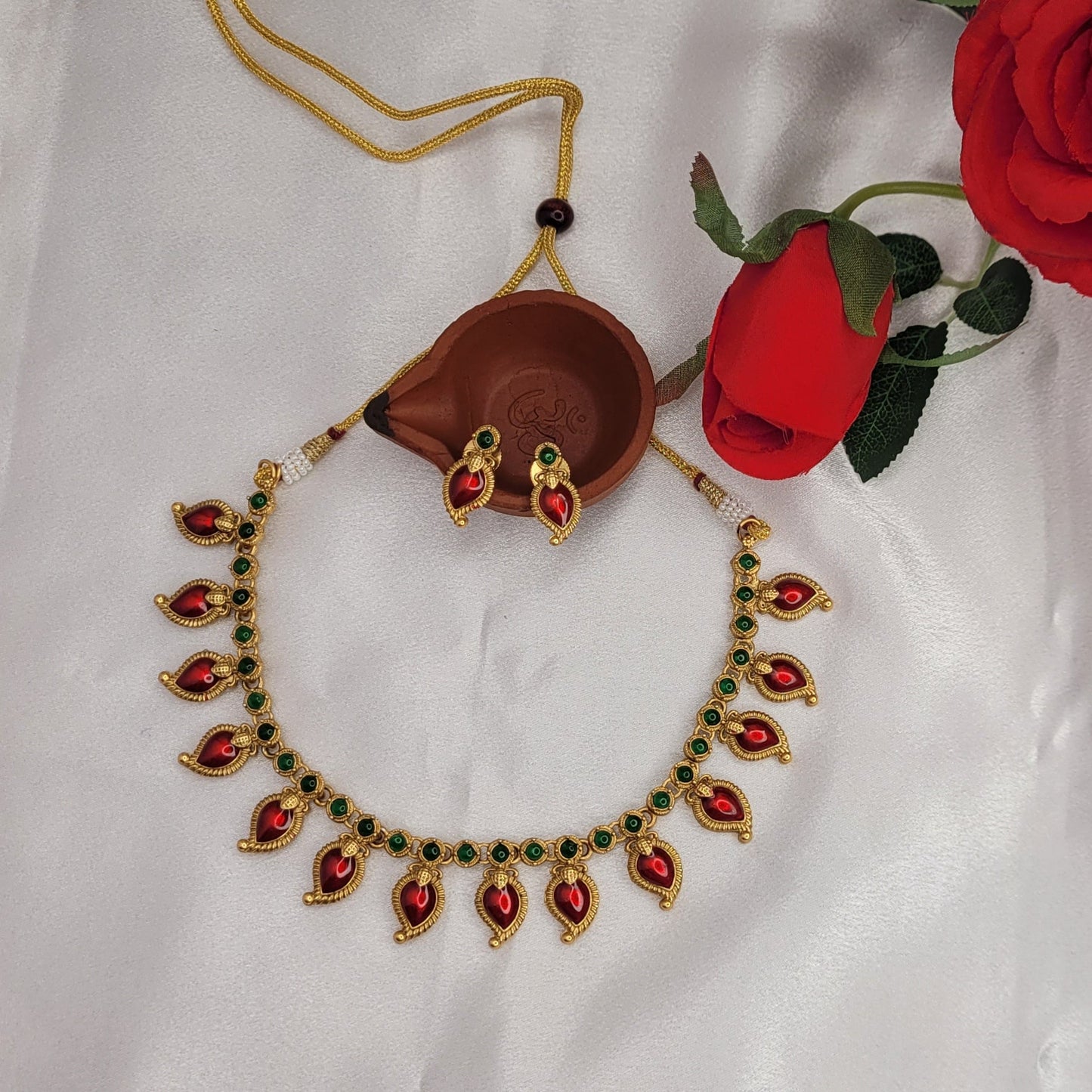 Royal Ruby Palakka Necklace