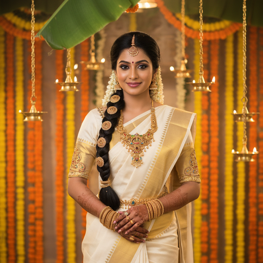 Grand Lakshmi Peacock Bridal Necklace Set