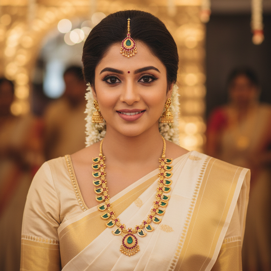 Emerald Palakka Necklace Set