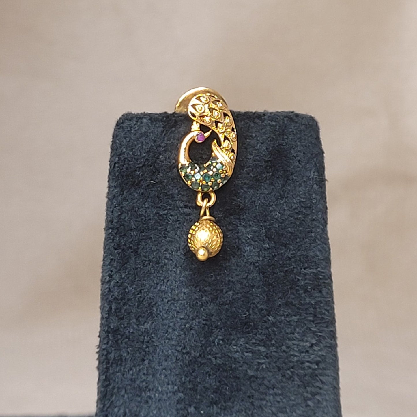 Classic Golden Beaded Peacock Haram Set