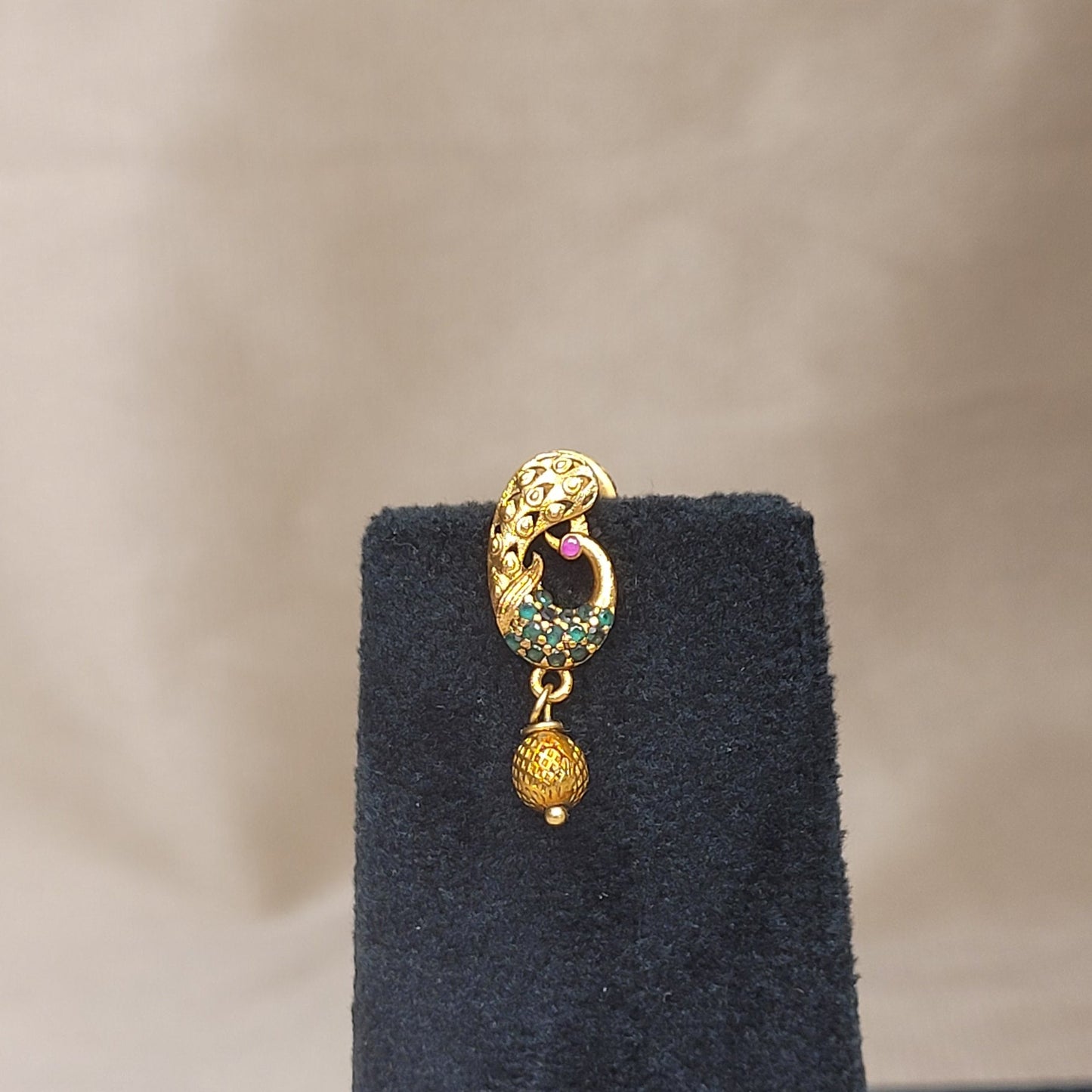 Classic Golden Beaded Peacock Haram Set