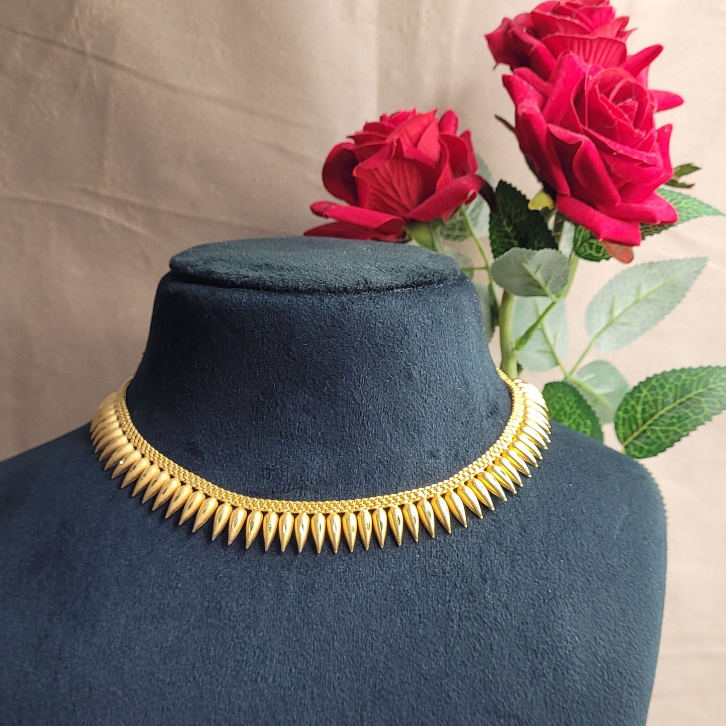 Traditional Kerala Style  Mulla Mottu Necklace
