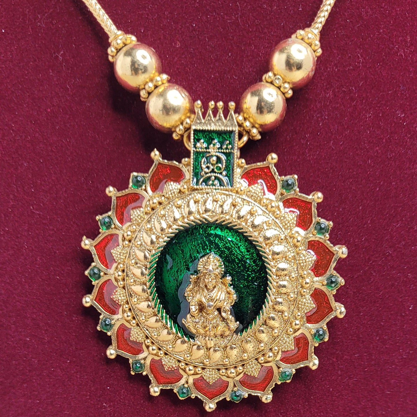 Nagapadom Lakshmi  Pendant  Set