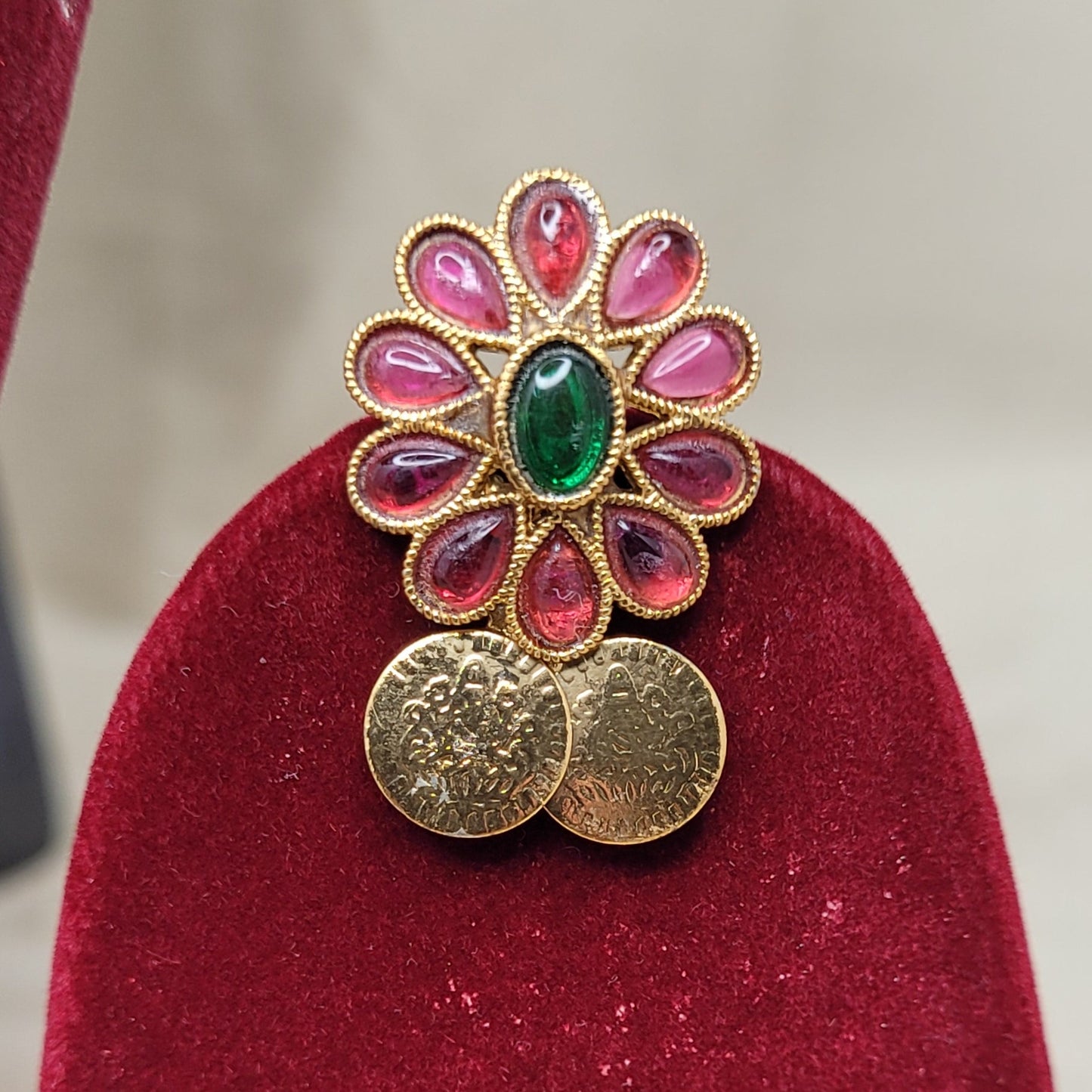 Grand Floral Coin Haram Set
