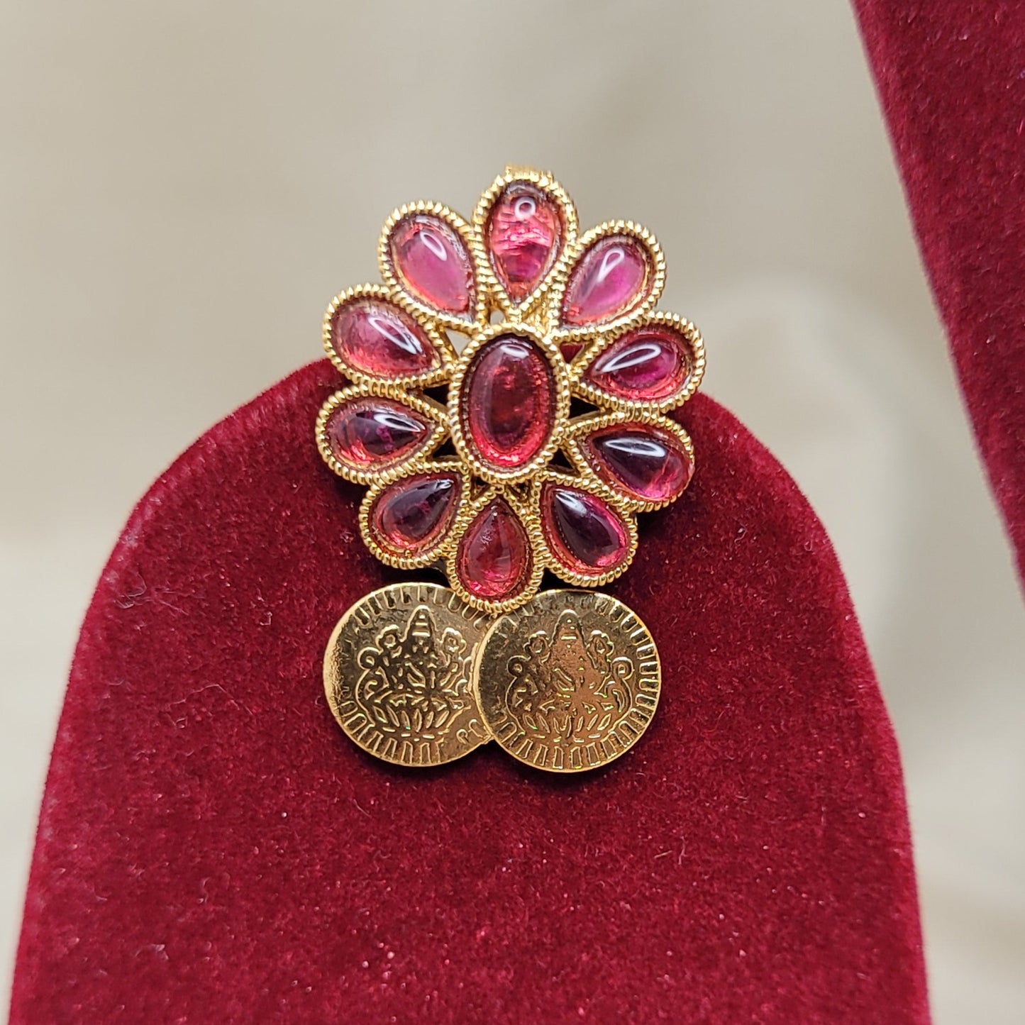 Grand Floral Coin Haram Set