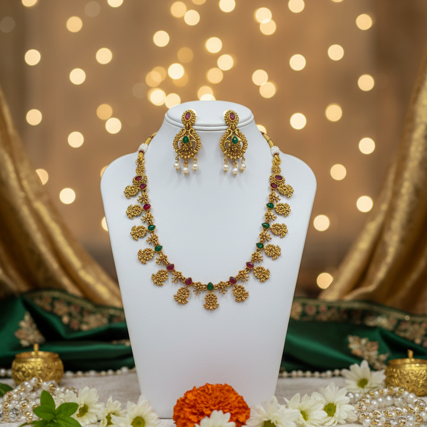 South Indian Choker Necklace Set