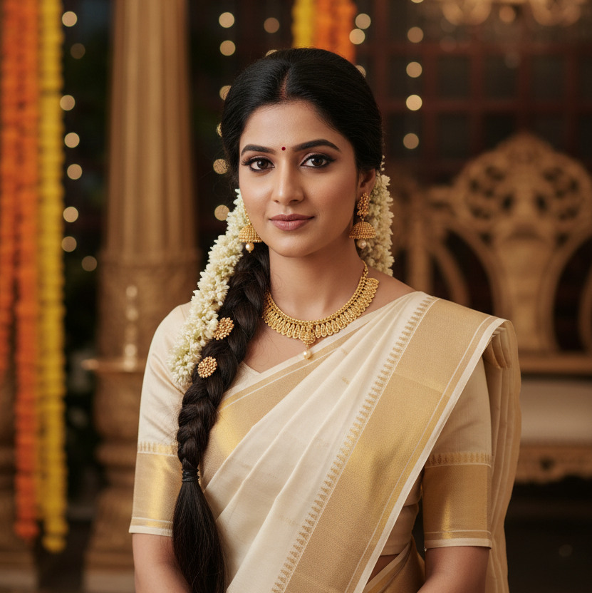 Graceful Gold-Plated Choker Necklace Set with Pearl Drop Earrings