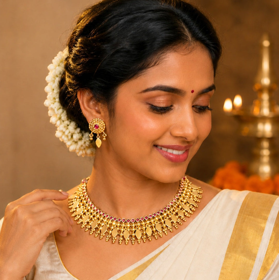 Traditional Elakkathali Choker Set