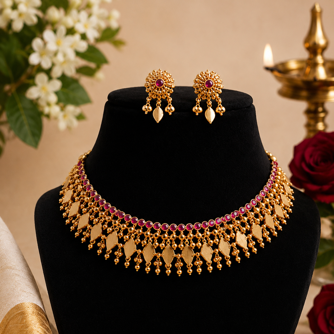 Traditional Elakkathali Choker Set