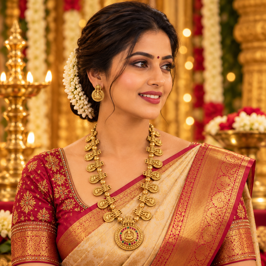 Traditional Lakshmi Coin Necklace Haram