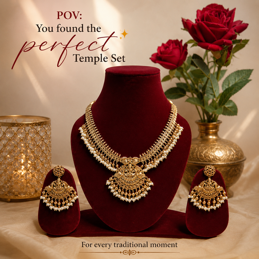 Antique Nakkasi Necklace Set - Premium Quality